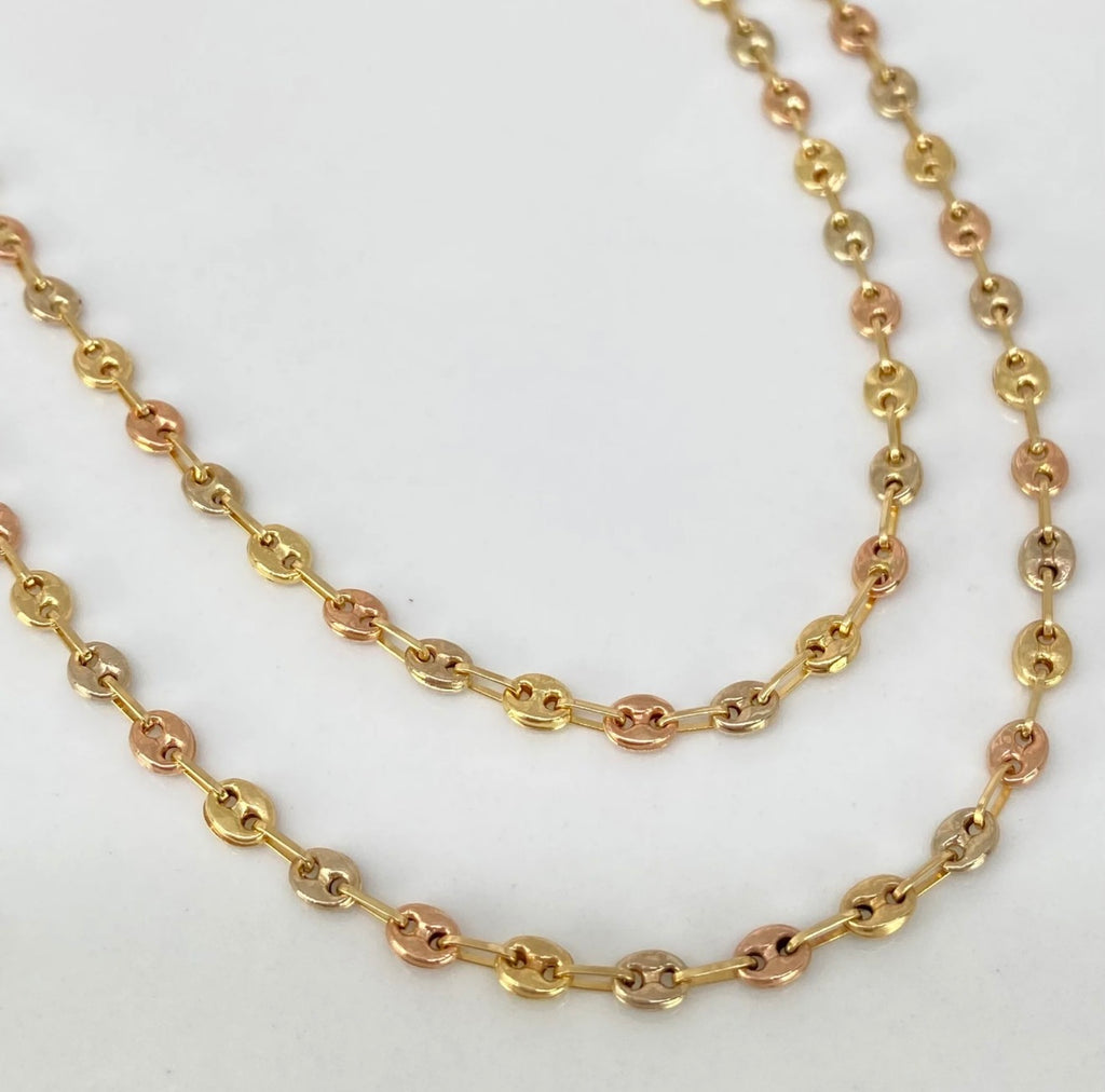 Cadena Tres Oros 18K 6.31 g /3.3 mm / 60 cm