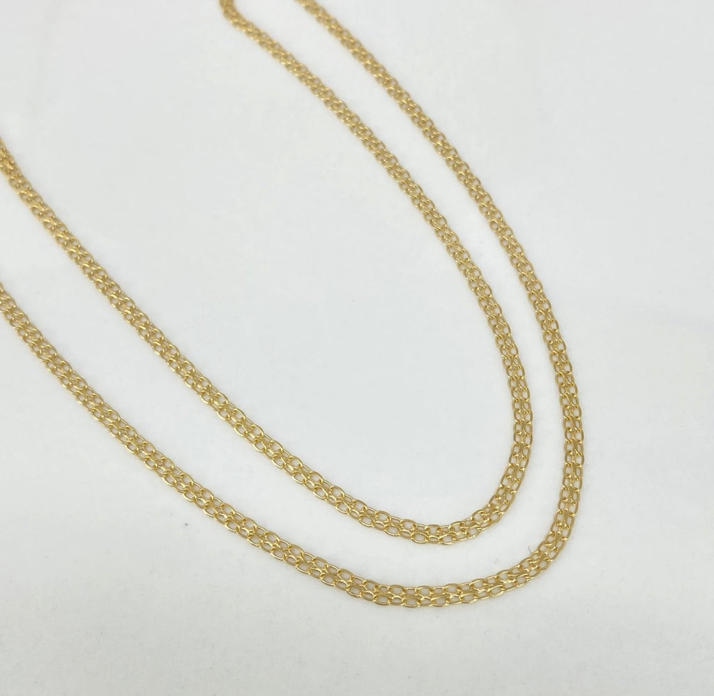 Cadena • China Oro amarillo 18K / 3,1 GR / 2,2 MM / 45 CM *