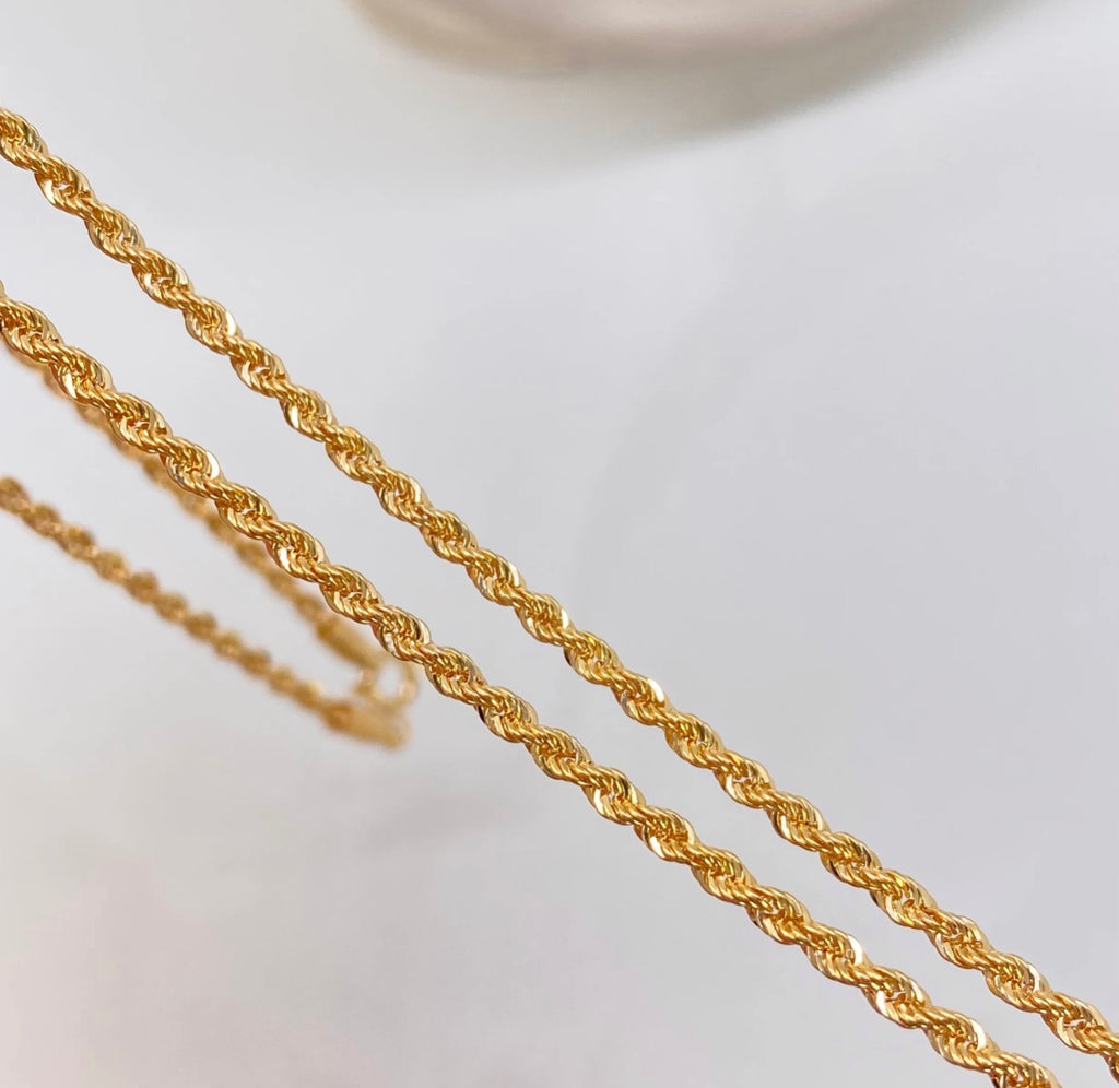 Cadena • Lazo Oro amarillo 18K +1 / 3,45 GR / 2.2 MM / 60 CM *