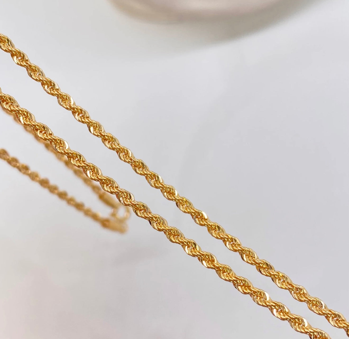 Cadena • Lazo Oro amarillo 18K +1 / 3,45 GR / 2.2 MM / 60 CM *