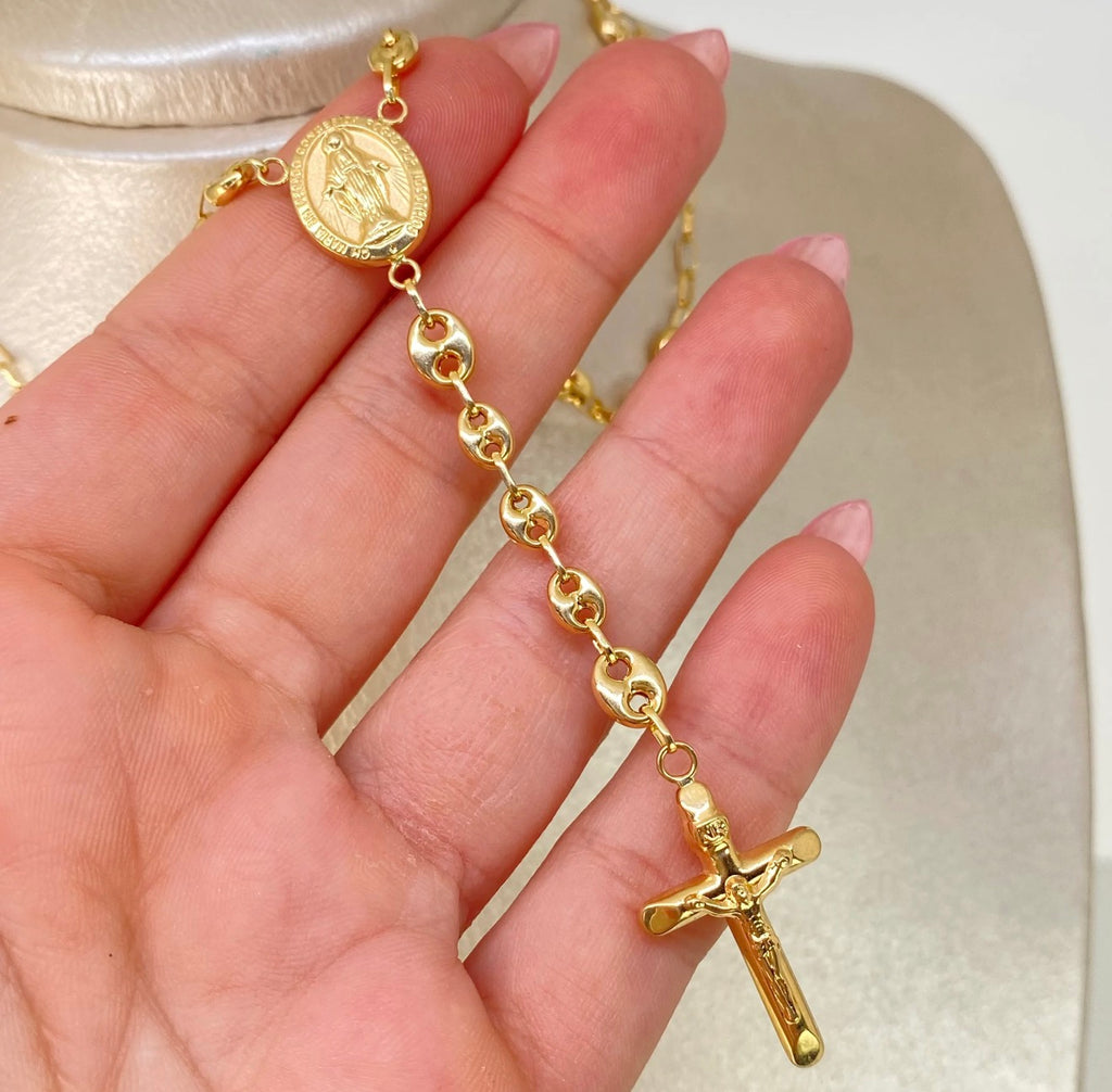 Rosario Virgen Milagrosa GC Oro amarillo  18K 11,1 gr / 5 mm / 65 cm *