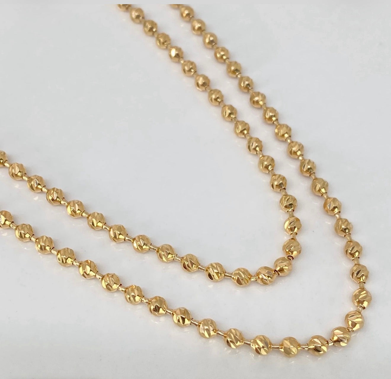 Cadena militar diamantado NAC ESP ORO AMARILLO 18K / 17,34 GR / 3 MM / 60 CM *