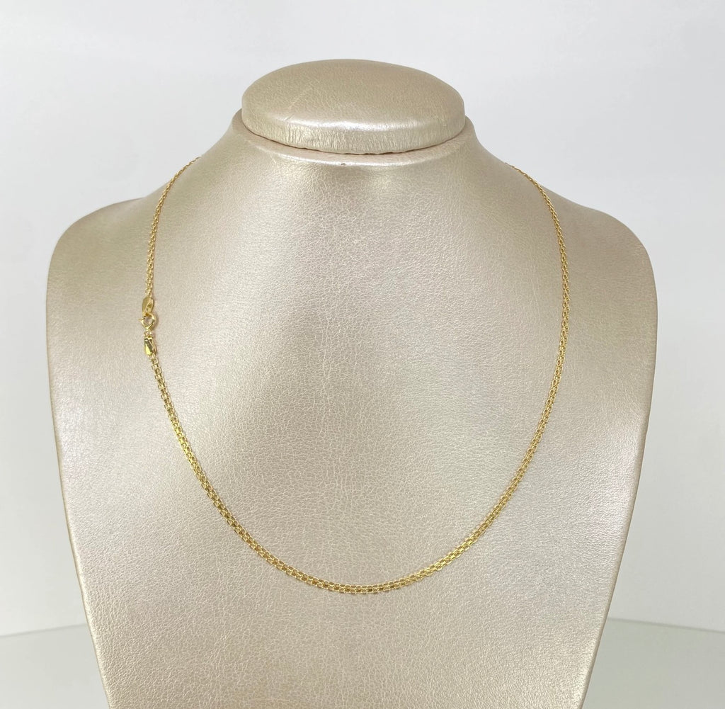 Cadena • China Oro amarillo 18K / 3,1 GR / 2,2 MM / 45 CM *