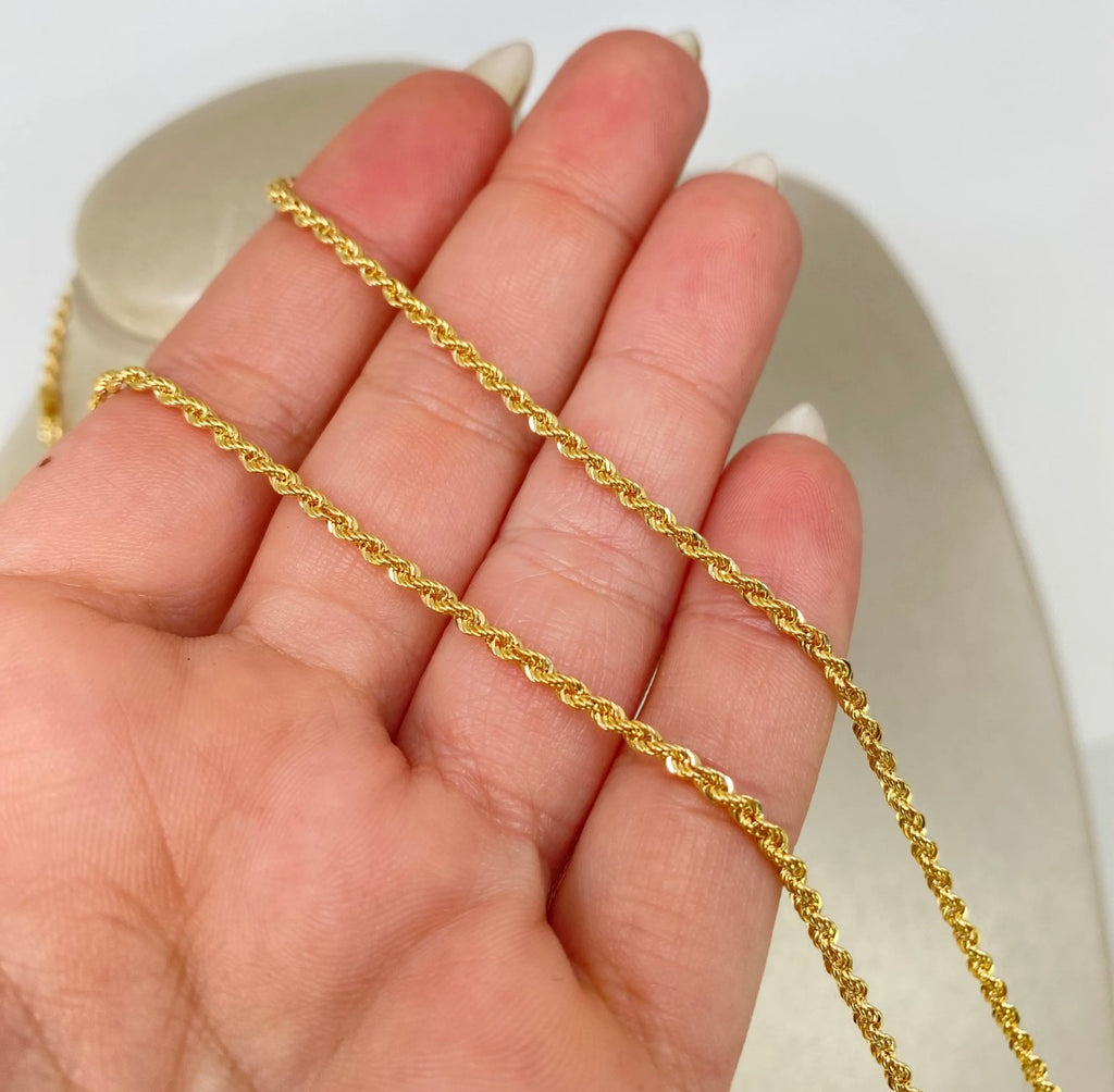 Cadena • Lazo Oro amarillo 18K +1 / 3,45 GR / 2.2 MM / 60 CM *