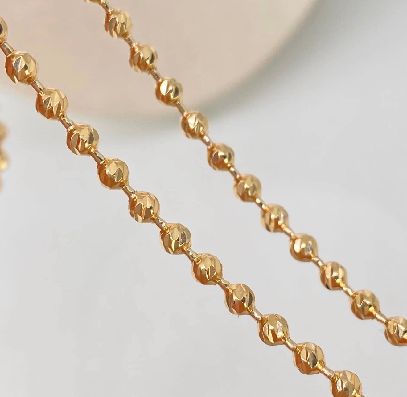 Cadena militar diamantado NAC ESP ORO AMARILLO 18K / 17,34 GR / 3 MM / 60 CM *